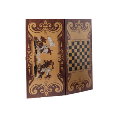 Объедовская фабрика "Игрушки" Набор нарды+шашки Гравюра