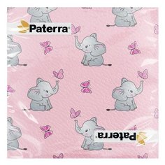 Бумажные салфетки СЛОНИКИ, 33*33 см, 20 шт. в упаковке, PATERRA