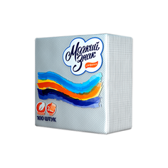 Салфетки Мягкий знак 24х24, двухслойные, 100 шт.