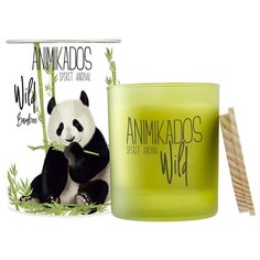 Свеча ароматическая Ambientair Panda - бамбуковый Wild 40 ч