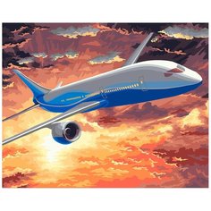 Раскрашивание, раскраски "ФРЕЯ" PNB/R1 №107 Набор для раскрашивания по номерам 40 х 50 см "В небе над Москвой"