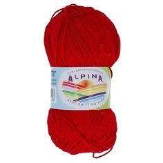 Пряжа Alpina "SATI" 100% мерсеризованный хлопок №179 красный - 10 мотков по 50 г