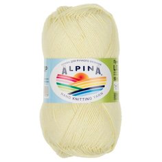 Пряжа Alpina "LOLLIPOP" 100% хлопок №14 желтый - 10 мотков по 50 г
