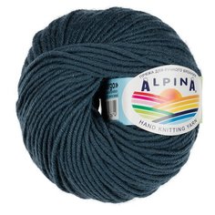 Пряжа Alpina "MARGO" 100% мериносовая шерсть №09 т.серый - 10 мотков по 50 г