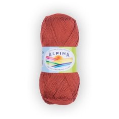 Пряжа Alpina "VIVEN" 100% бамбук №18 т.рыжий - 10 мотков по 50 г
