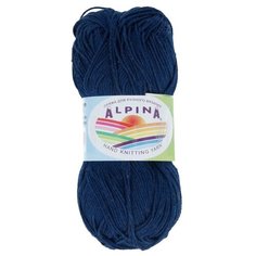 Пряжа Alpina "SATI" 100% мерсеризованный хлопок №106 т.синий - 10 мотков по 50 г