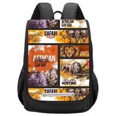 Grizzly Рюкзак школьный, черный , RAk-091-2/1