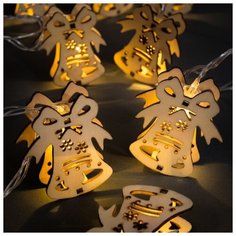 Гирлянда Luazon Lighting Нить, 4,5 м, "Колокол", 20 LED, свечение теплое, белое, фиксинг, 220 V (MT.IN.DECOR-42.1.03-10)