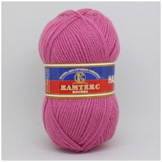 Пряжа Камтекс Надежда 100гр. 220м. (30% шерсть, 70% акрил) (156 пион), 10 мотков