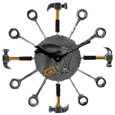 Часы настенные кварцевые Yiwu Zhousima Crafts Инструменты серебристый