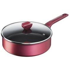 Сотейник Tefal Daily Chef, 24 см, с крышкой, красный