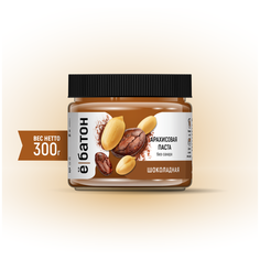 АРАХИСОВАЯ ПАСТА ШОКОЛАДНАЯ, 300г Ё|батон