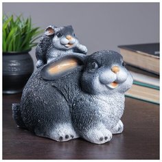 Копилка "Зайчиха с зайчонком" 15х8х10см 780572 Хорошие сувениры