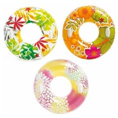 Круг INTEX LUSH TROPICAL с ручками от 9 лет, 3 вида