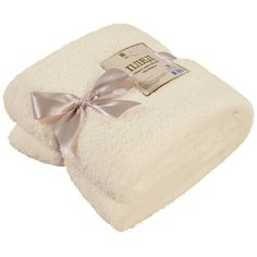 Плед-покрывало 150х195 Шерпа двусторонняя кремовая Бельвита