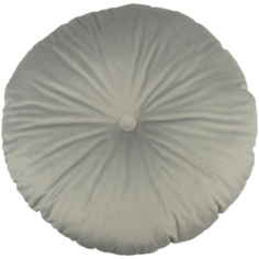 Подушка круглая D45 бархат серый Linen Way