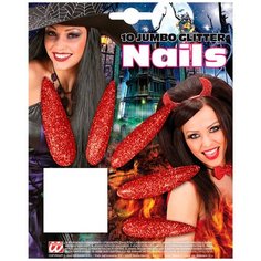 Накладные ногти красные Widmann