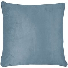 Подушка 40х40 бархат серо-голубой Linen Way