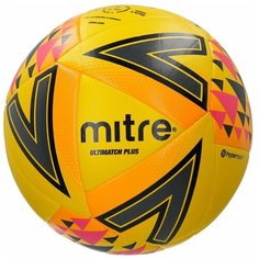 Мяч футбольный_MITRE_ULTIMATCH PLUS IMS HP термосклейка L20P_5_желт/оранж/роз, шт