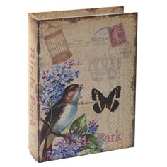 РЕМЕКО Шкатулка-книга Birds Park 227577 бежевый/бабочка и птица