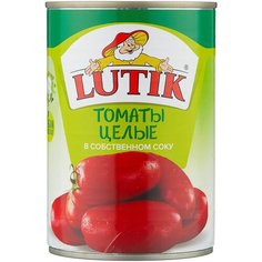 Томаты очищенные, целые в собственном соку Lutik, 425 мл Лютик