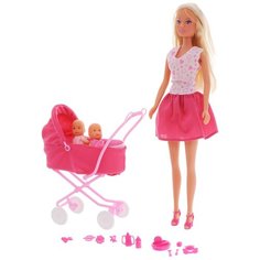 Набор Simba Steffi Love Штеффи с коляской и близнецами, 29 см, 5738060029