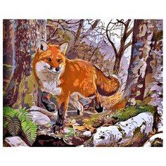 Белоснежка Картина по номерам "Лисица" 40х50 см (372-AB)
