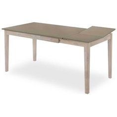 Стол кухонный Avanti Stockholm, раскладной, ДхШ: 120 х 80 см, длина в разложенном виде: 160 см, беленый бук/таупе