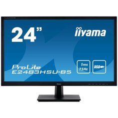 Монитор Iiyama ProLite E2483HSU-B5 24", черный