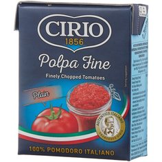 Томаты Polpa fine очищенные резаные Cirio, 390 г