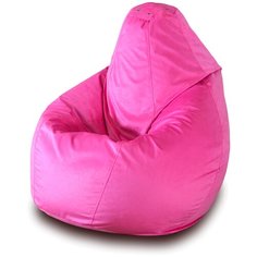 Пазитифчик кресло-груша однотонная 05 ярко-розовый велюр
