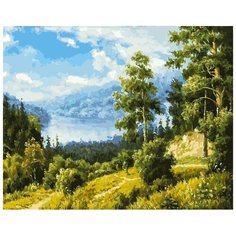 Белоснежка Картина по номерам "Лесной пейзаж" 40х50 см (166-АВ)