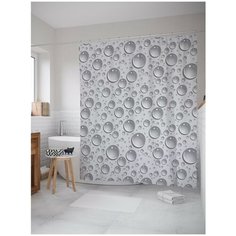 Штора для ванной JoyArty Воздушные пузыри 180х200 (sc-18018)