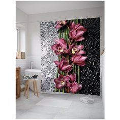 Штора для ванной JoyArty Цветочное разделение 180х200 (sc-2729)