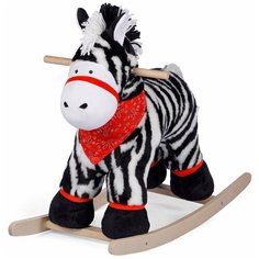 Качалка Тутси Зебра Зени (697-2020) черный/белый