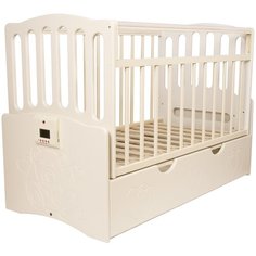 Кроватка Daka Baby Укачай-ка 3 (классическая), поперечный маятник ваниль