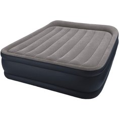 Надувная кровать Intex Deluxe Pillow Rest Raised Bed (64136) серый/темно-синий