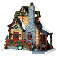 Фигурка LEMAX Хижина Оуэнса 18.7 х 18.7 х 14 см черный/бежевый/серый