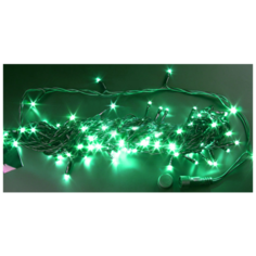 Гирлянда Rich LED Нить RL-S10CF-24V-B, 1000 см, 100 ламп, зеленые диоды/черный провод