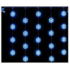 Гирлянда Rich LED Занавес Снежинки RL-CMSF2*2-T, 200 х 200 см, 20 ламп, синие диоды/прозрачный провод