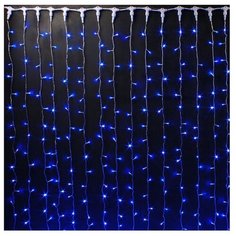 Гирлянда Rich LED Занавес RL-C2*3-T, 200 х 300 см, 600 ламп, синие диоды/прозрачный провод