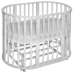 Кроватка SWEET BABY Delizia V2 9 в 1 (трансформер), поперечный маятник bianco