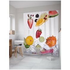 Штора для ванной JoyArty Фруктовое купание 180х200 (sc-39163600)