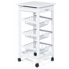 Столик сервировочный TetChair JW3-2014-1, ДхШ: 37 х 37 см, белый