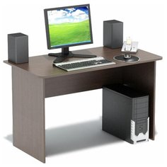 Письменный стол СОКОЛ СПМ-02.1, ШхГ: 120х60 см, цвет: венге