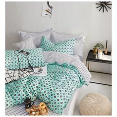 Постельное белье Евро, 4 наволочки Tango (Танго) TS04-X144 код1005, Сатин, 50x70 и 70x70