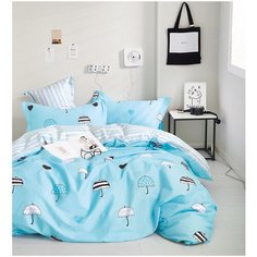 Постельное белье Евро, 4 наволочки Tango (Танго) TPIG6-1361 КОД1038, Сатин (Твил), 50x70 и 70x70