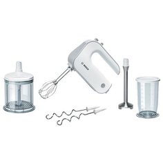 Миксер Bosch MFQ 4080, белый/серебристый