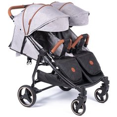 Прогулочная коляска для двойни Coletto Enzo Twin 2020, grey