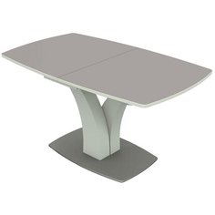 Стол кухонный AURORA (Димитровград) Нотр-Дам, раскладной, ДхШ: 140 х 85 см, длина в разложенном виде: 171.5 см, серый металлик